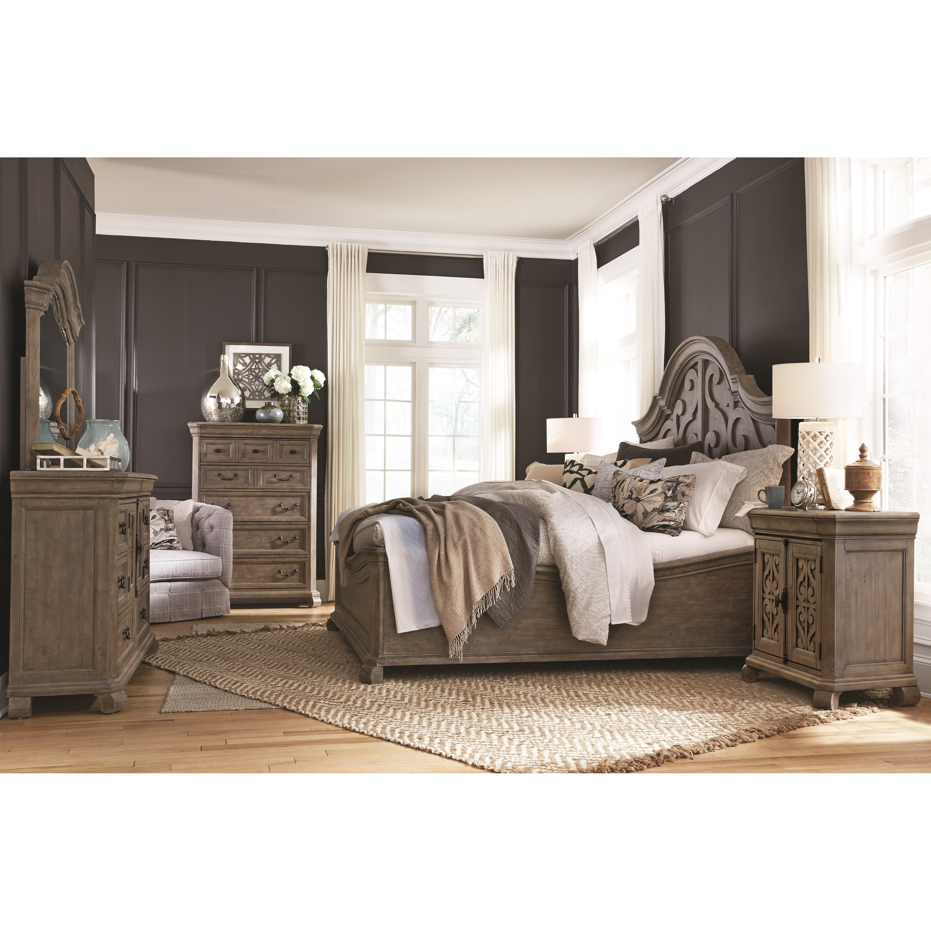 Magnussen Home Tinley Park Bedroom King Bedroom Group Value City